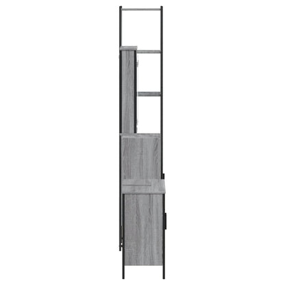 vidaXL Ensemble de meubles de salle de bain 3 pcs Gris Aggloméré Sonoma