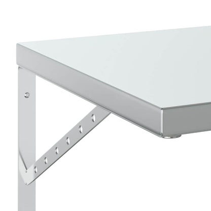 vidaXL Wandregale 2 Stk. 50x40 cm Silbern Edelstahl