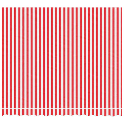 Markisenbespannung Rot und Weiß Gestreift 3x2,5 m