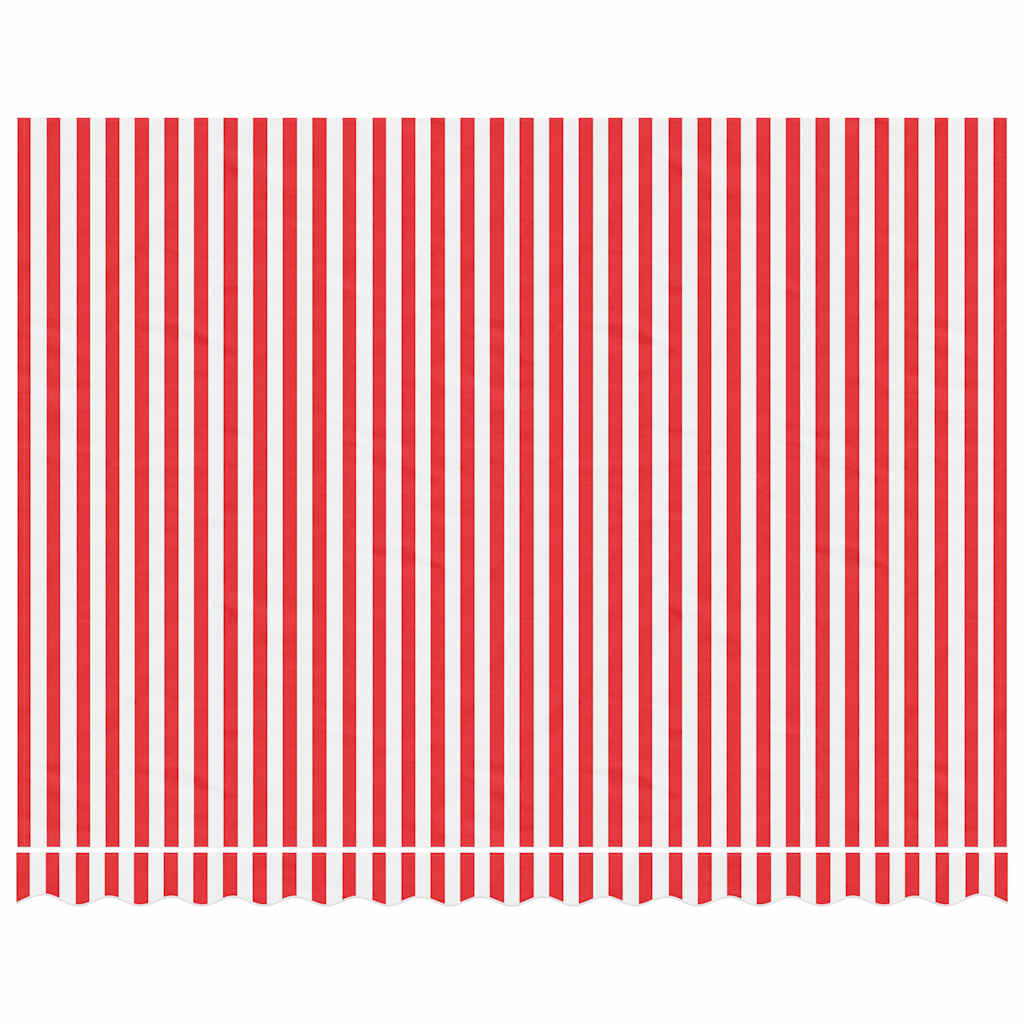vidaXL Markisenbespannung Rot und Weiß Gestreift 3,5x2,5 m