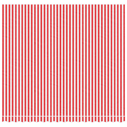 Toile de store banne vidaXL Rayée Rouge et Blanc 4x3,5 m