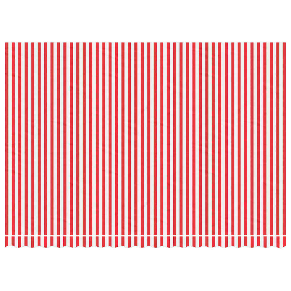 vidaXL Toile de store rayée rouge et blanc 4,5x3 m