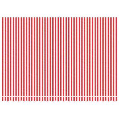 vidaXL Toile de store rayée rouge et blanc 4,5x3 m