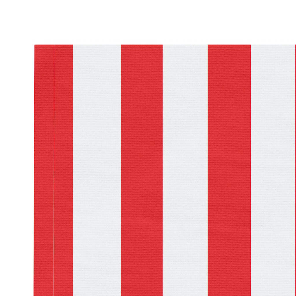 vidaXL Toile de store rayée rouge et blanc 4,5x3 m