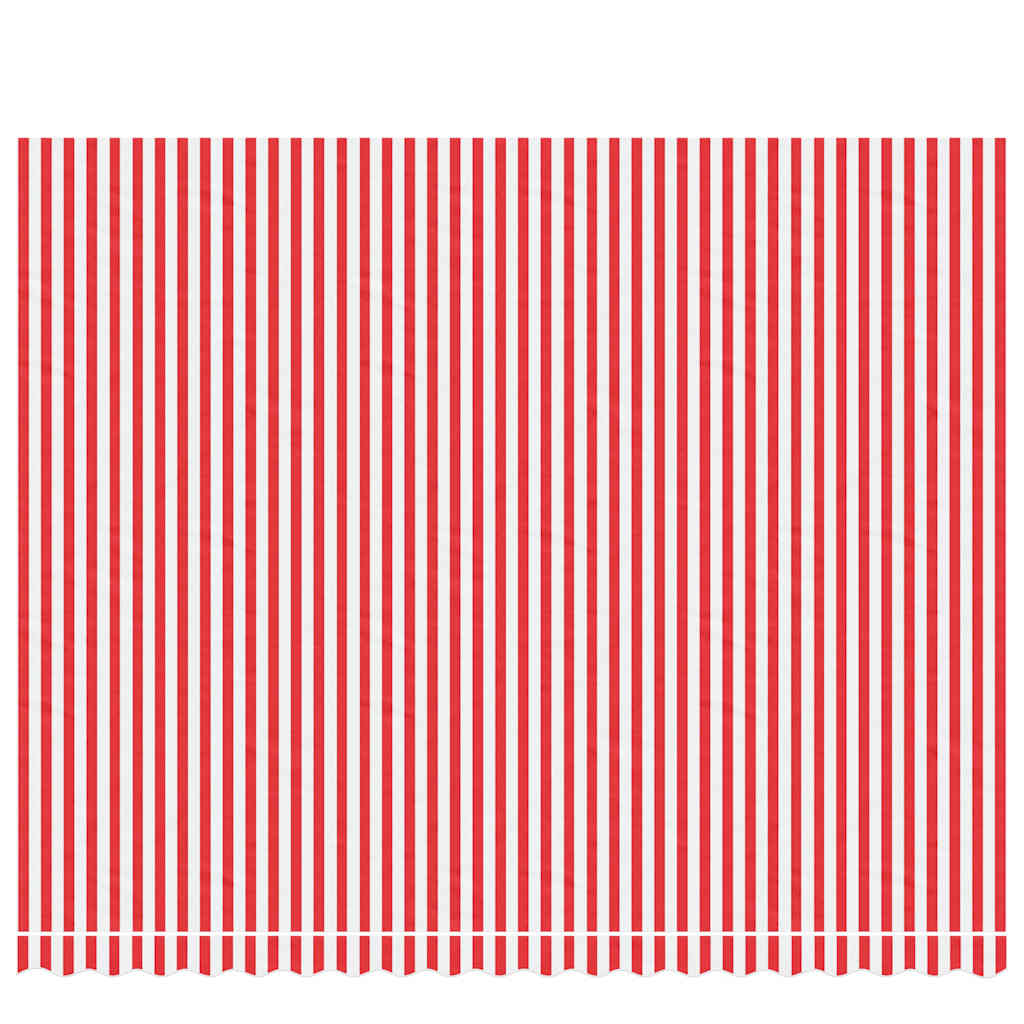 vidaXL Markisenbespannung Rot und Weiß Gestreift 4,5x3,5 m
