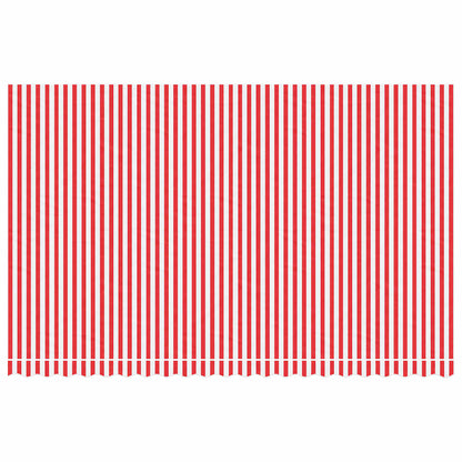 vidaXL Bâche de store banne rouge et blanc à rayures 5x3 m