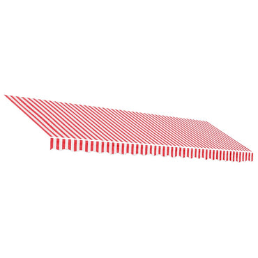 vidaXL Markisenbespannung Rot und Weiß Gestreift 5x3,5 m