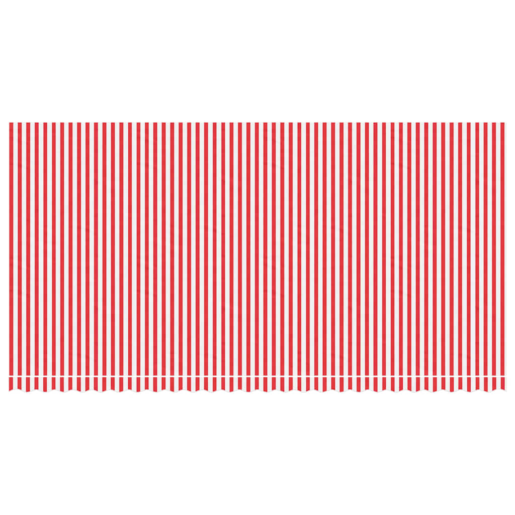 vidaXL Markisenbespannung Rot und Weiß Gestreift 6x3 m