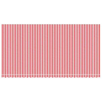 vidaXL Markisenbespannung Rot und Weiß Gestreift 6x3 m