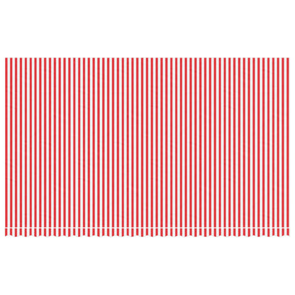 vidaXL Markisenbespannung Rot und Weiß Gestreift 6x3,5 m