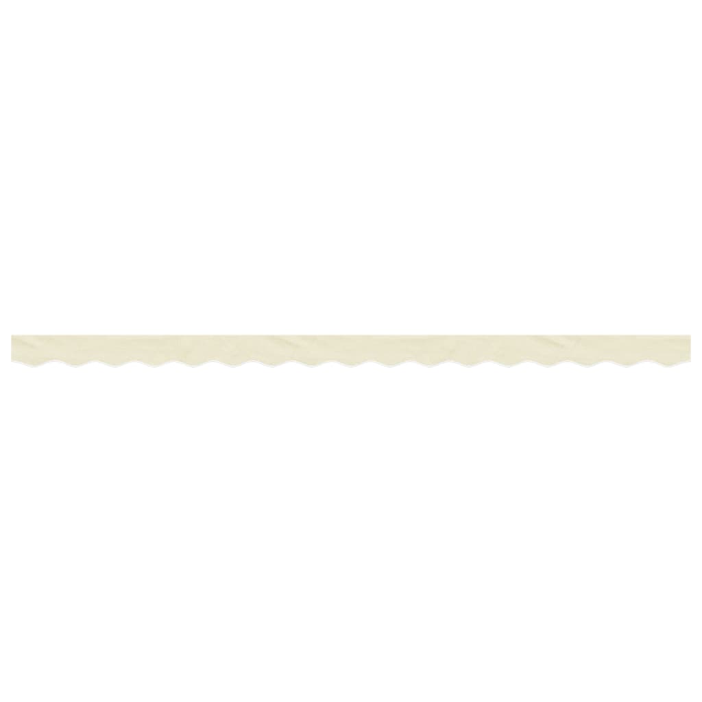 vidaXL Markisenvolant Creme Gestreift 4 m