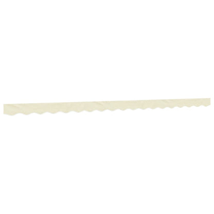 vidaXL Markisenvolant Creme Gestreift 4,5 m