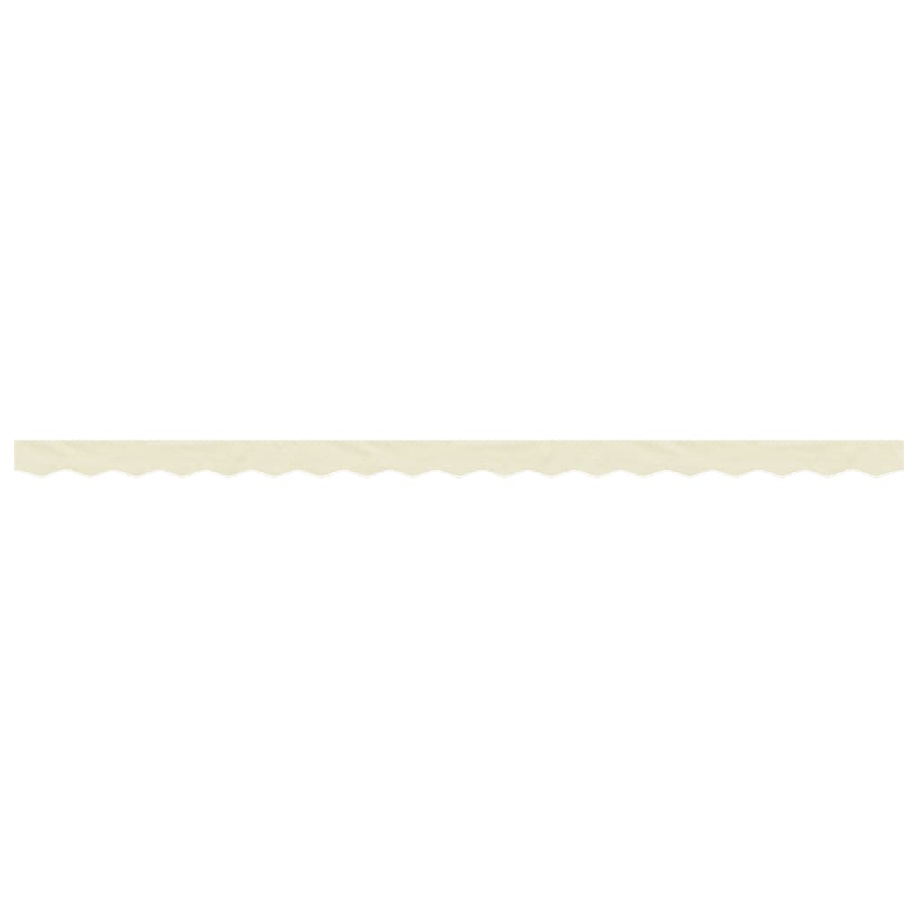 vidaXL Markisenvolant Creme Gestreift 4,5 m