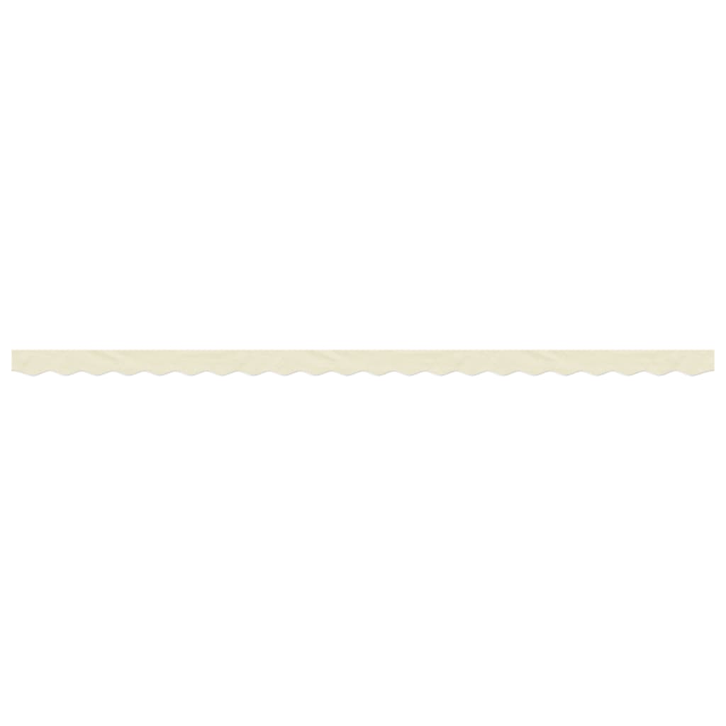 vidaXL Markisenvolant Creme Gestreift 5 m