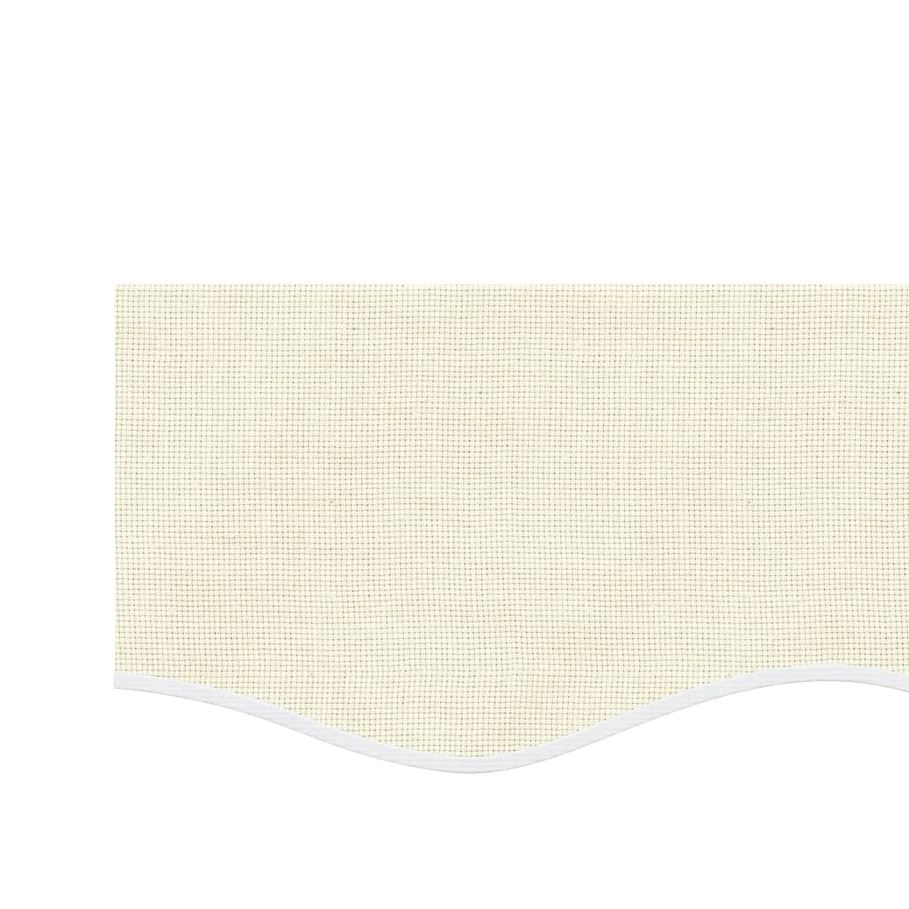 vidaXL Markisenvolant Creme Gestreift 5 m