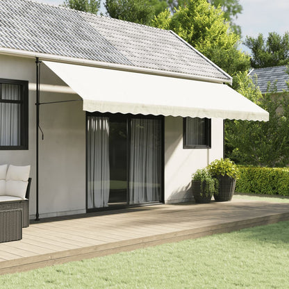 vidaXL Markisenvolant Creme Gestreift 5 m