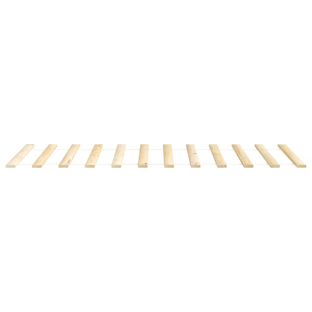 vidaXL Sommier à lattes 90x200 cm en bois de pin massif