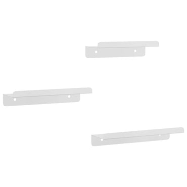vidaXL Étagères murales 3 pcs Argent Acier inoxydable