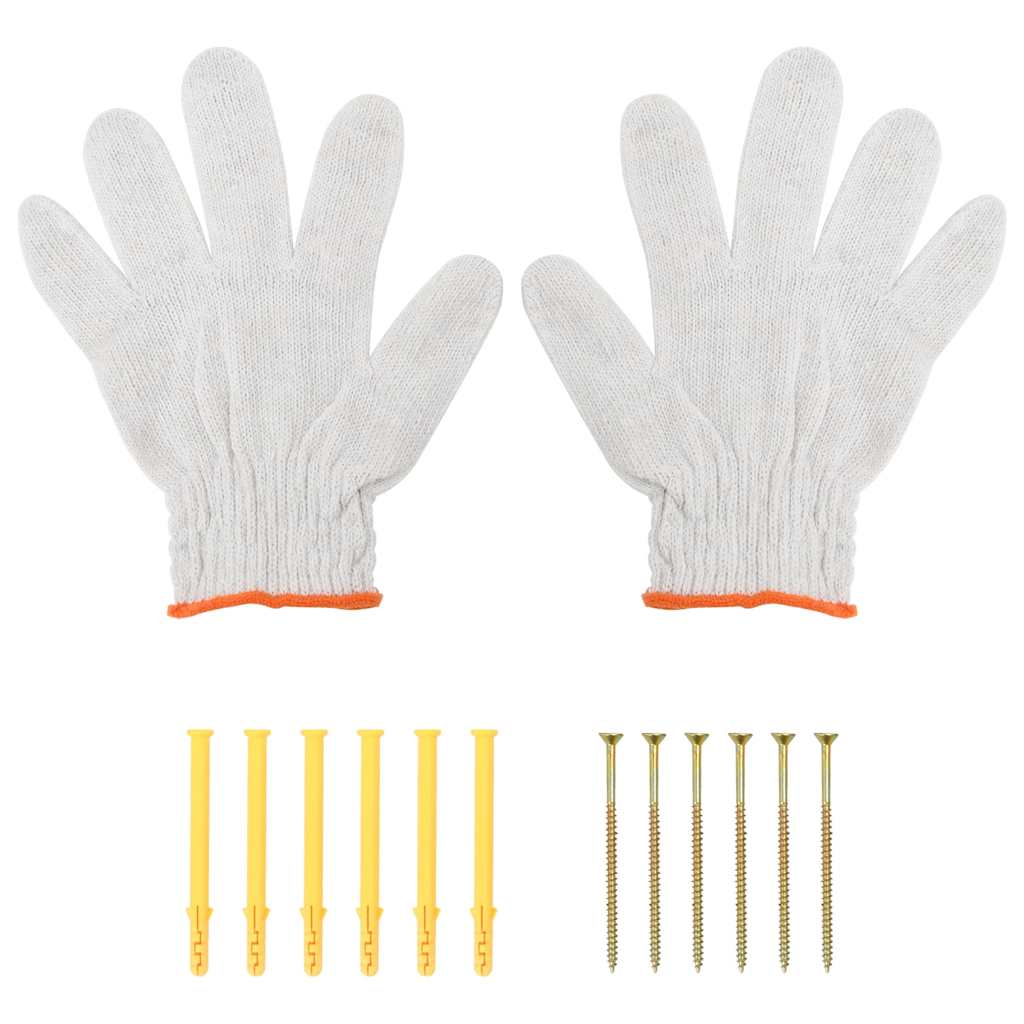 vidaXL Étagères murales 3 pcs Argent Acier inoxydable