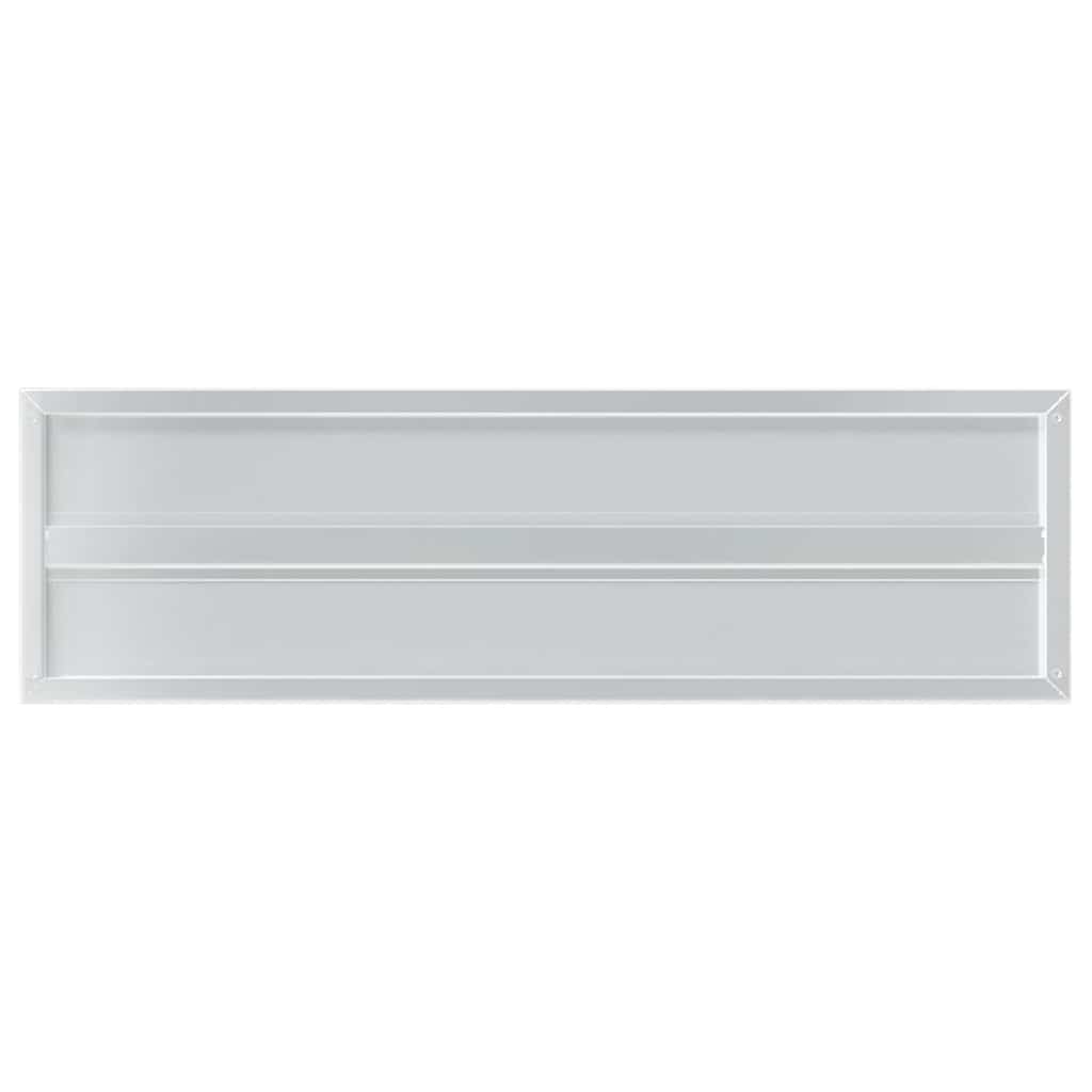 vidaXL Wandregale 2 Stk. 100x30x3 cm Silbern Edelstahl