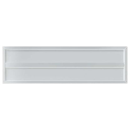 vidaXL Wandregale 2 Stk. 100x30x3 cm Silbern Edelstahl