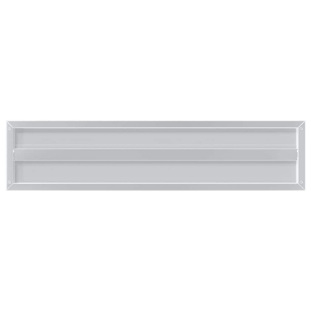 vidaXL Étagères murales 2 pcs 100x23,5x3 cm Argent Acier inoxydable