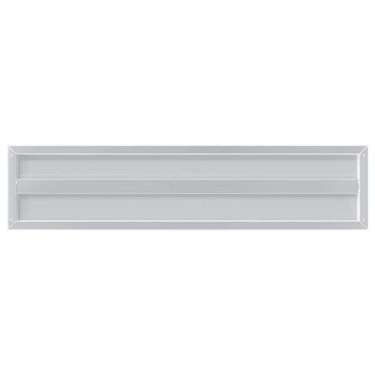 vidaXL Étagères murales 2 pcs 100x23,5x3 cm Argent Acier inoxydable