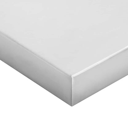 vidaXL Étagères murales 2 pcs 100x23,5x3 cm Argent Acier inoxydable