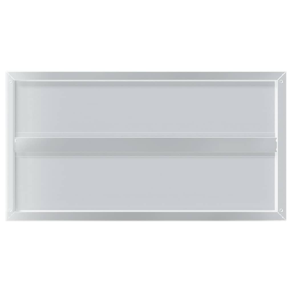 vidaXL Wandregale 2 Stk. 75x40x3 cm Silbern Edelstahl