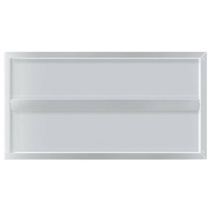 vidaXL Wandregale 2 Stk. 75x40x3 cm Silbern Edelstahl