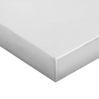vidaXL Étagères murales 2 pcs 75x30x3 cm Argenté Acier inoxydable