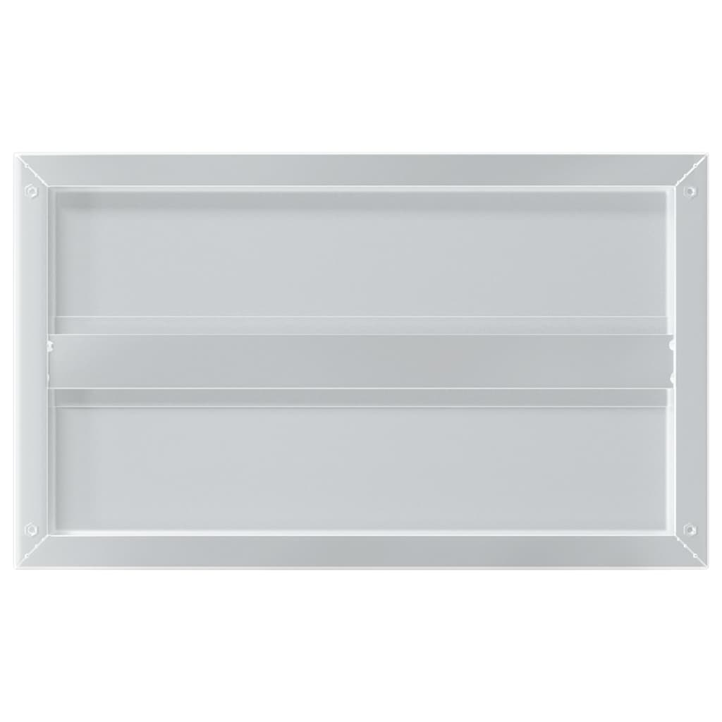 vidaXL Wandregale 2 Stk. 50x30x3 cm Silbern Edelstahl