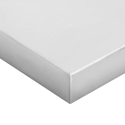 vidaXL Wandregale 2 Stk. 50x30x3 cm Silbern Edelstahl