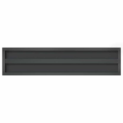 vidaXL Étagères murales 2 pcs 100x23,5x3 cm Noir Acier inoxydable