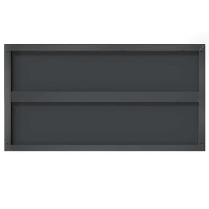 vidaXL Wandregale 2 Stk. 75x40x3 cm Schwarz Edelstahl