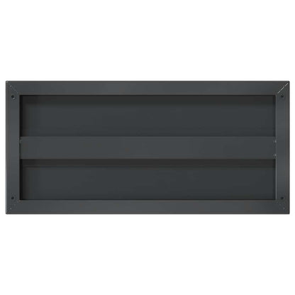 vidaXL Étagères murales 2 pcs 50x23,5x3 cm Noir Acier inoxydable