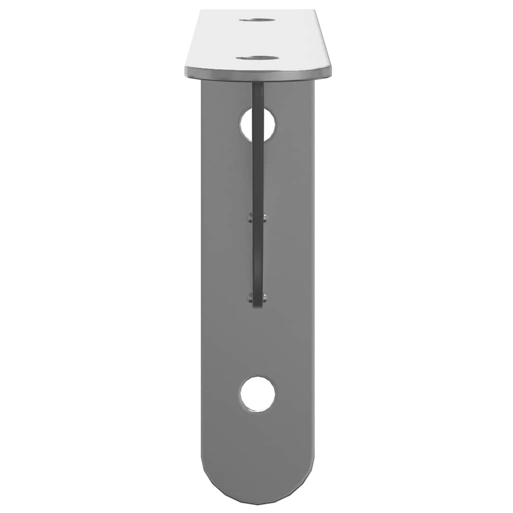 vidaXL Supports d'étagère 4 pcs 15x2,5x11,5 cm Argenté Acier inoxydable