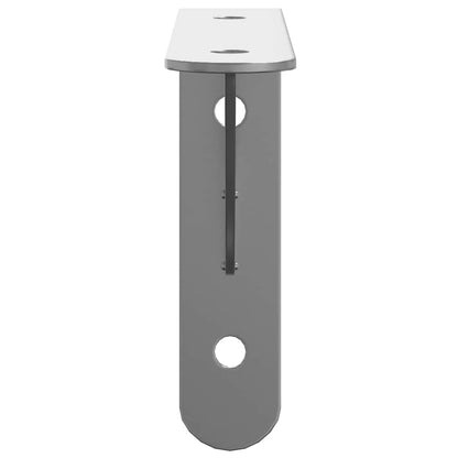 vidaXL Supports d'étagère 4 pcs 15x2,5x11,5 cm Argenté Acier inoxydable