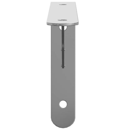 vidaXL Supports d'étagère 4 pcs 20x2,5x14 cm Argent Acier inoxydable
