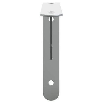vidaXL Regalträger 4 Stk. 23,5x2,5x15,5 cm Silbern Edelstahl