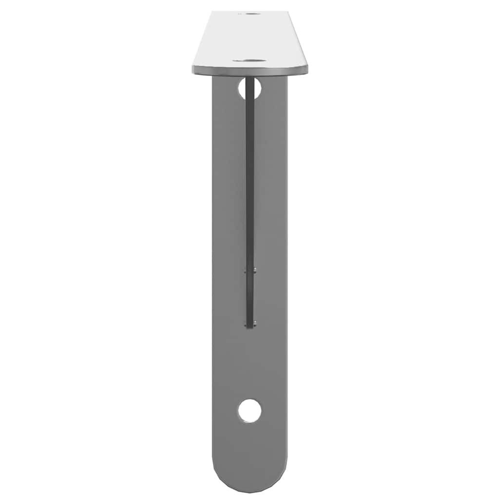 vidaXL Regalträger 4 Stk. 30x2,5x15,5 cm Silbern Edelstahl
