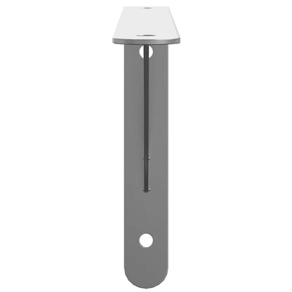 vidaXL Regalträger 4 Stk. 30x2,5x15,5 cm Silbern Edelstahl