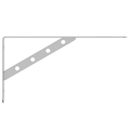 vidaXL Regalträger 4 Stk. 30x2,5x15,5 cm Silbern Edelstahl