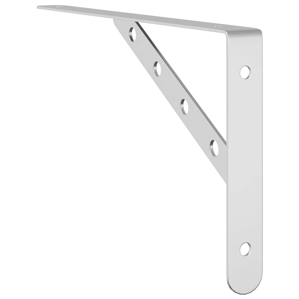 vidaXL Regalträger 4 Stk. 30x2,5x15,5 cm Silbern Edelstahl