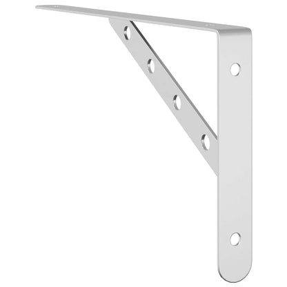 vidaXL Regalträger 4 Stk. 30x2,5x15,5 cm Silbern Edelstahl
