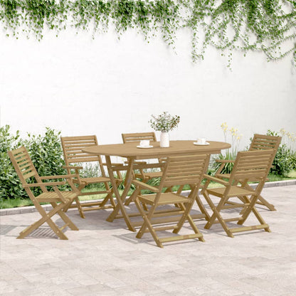 vidaXL Gartenstühle 8 Stk. Klappbar 54,5x61,5x86,5cm Massivholz Akazie