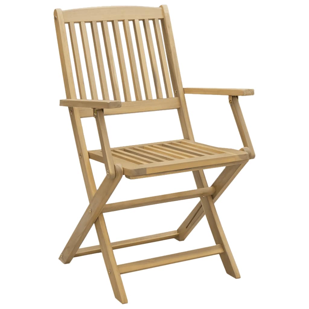 vidaXL Gartenstühle 8 Stk. Klappbar 54x61x88 cm Massivholz Akazie