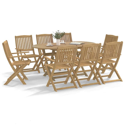 vidaXL Gartenstühle 8 Stk. Klappbar 54x61x88 cm Massivholz Akazie