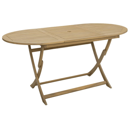 vidaXL Salon de jardin à dîner 9 pcs Bois d'acacia massif