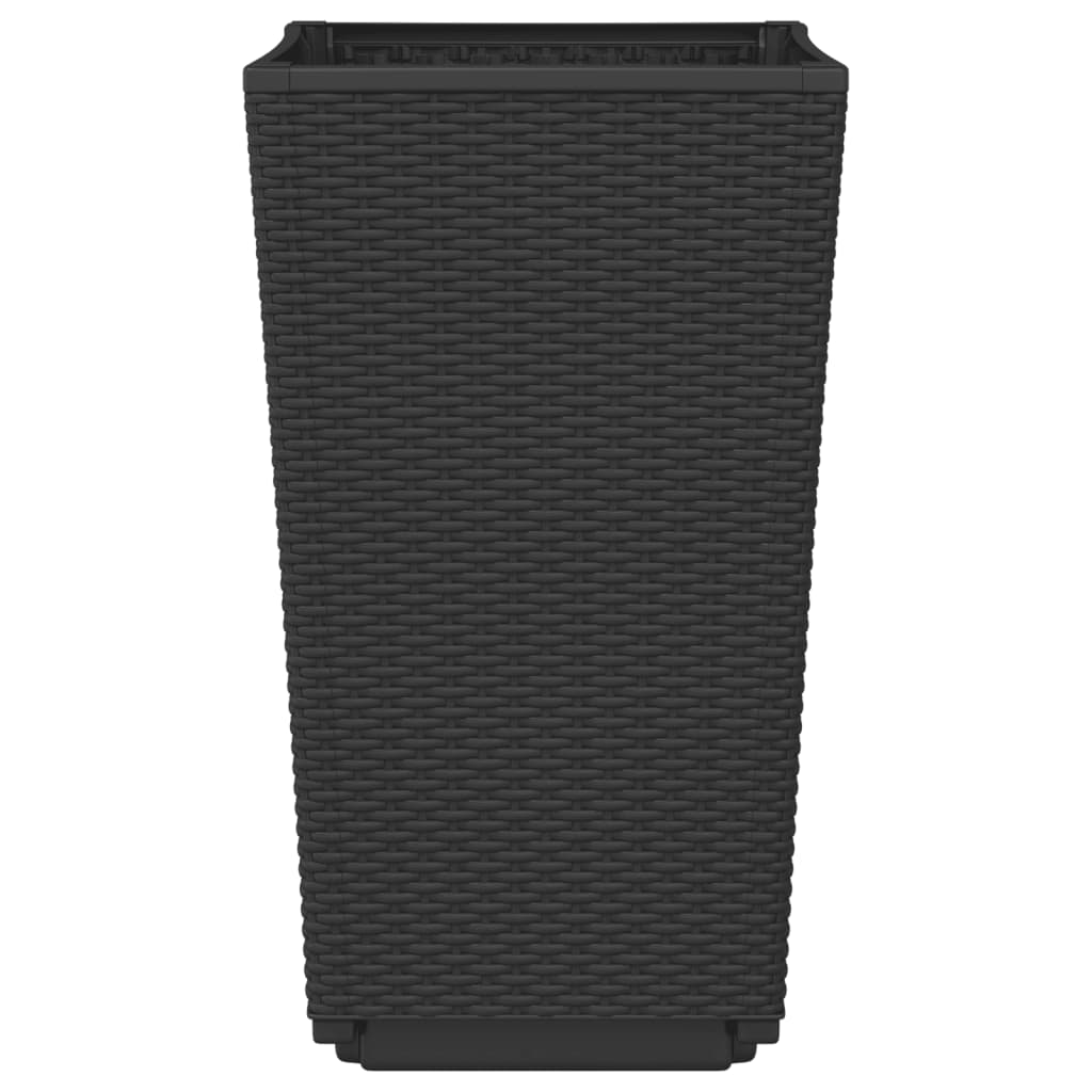 vidaXL Pflanzkübel 2 Stk. Schwarz 32,5x32,5x57 cm PP